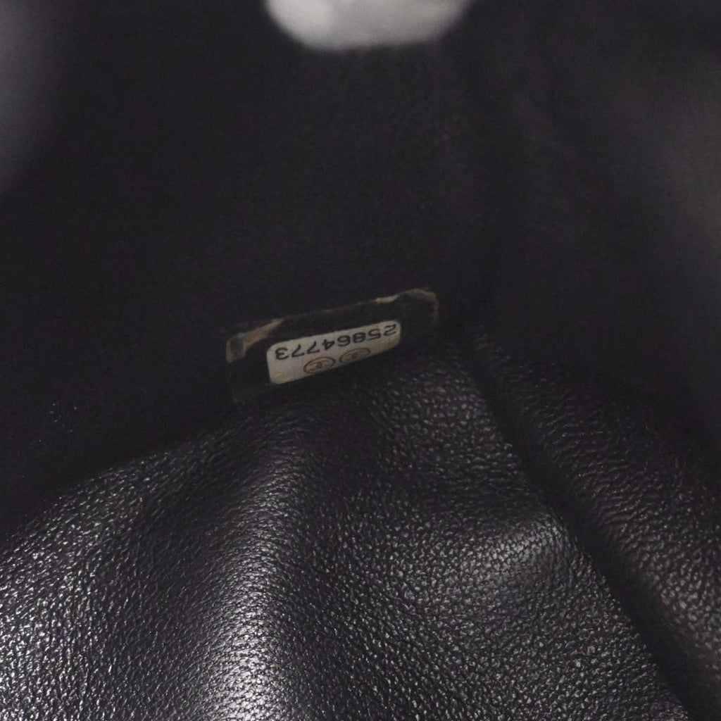 Chanel Waterfall Backpack Sequins With Leather Black Leather Backpack Bag (Pre-Owned)