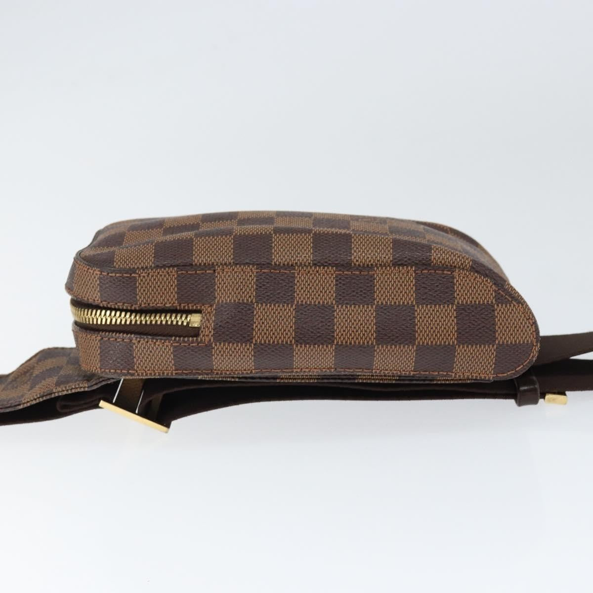 Louis Vuitton Geronimos Waist Bag Damier Brown Canvas Clutche & Pouche Bag (Pre-Owned)