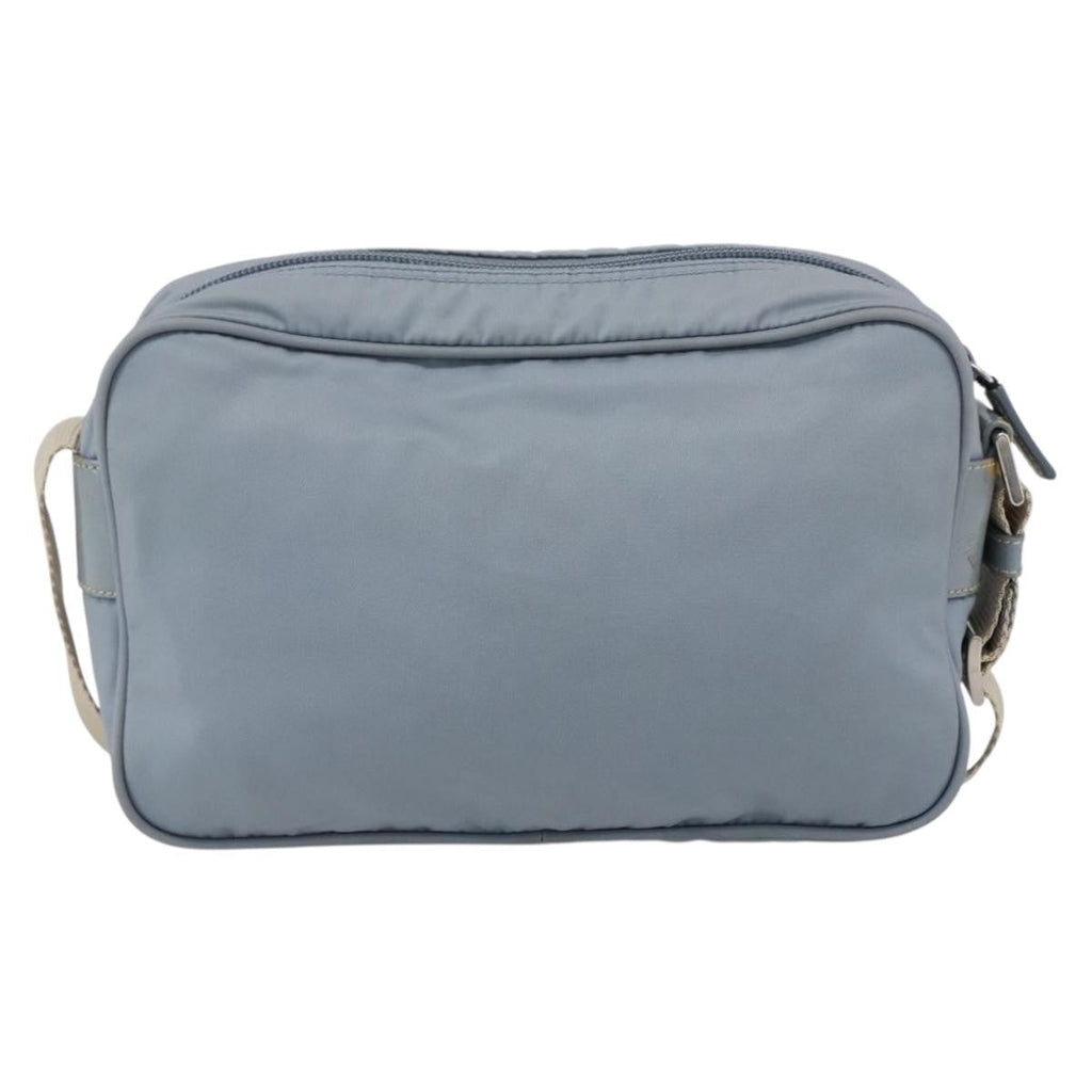 Prada Front Pocket Camera Bag Tessuto Blue Nylon Shoulder Bag Bag (Pre-Owned)