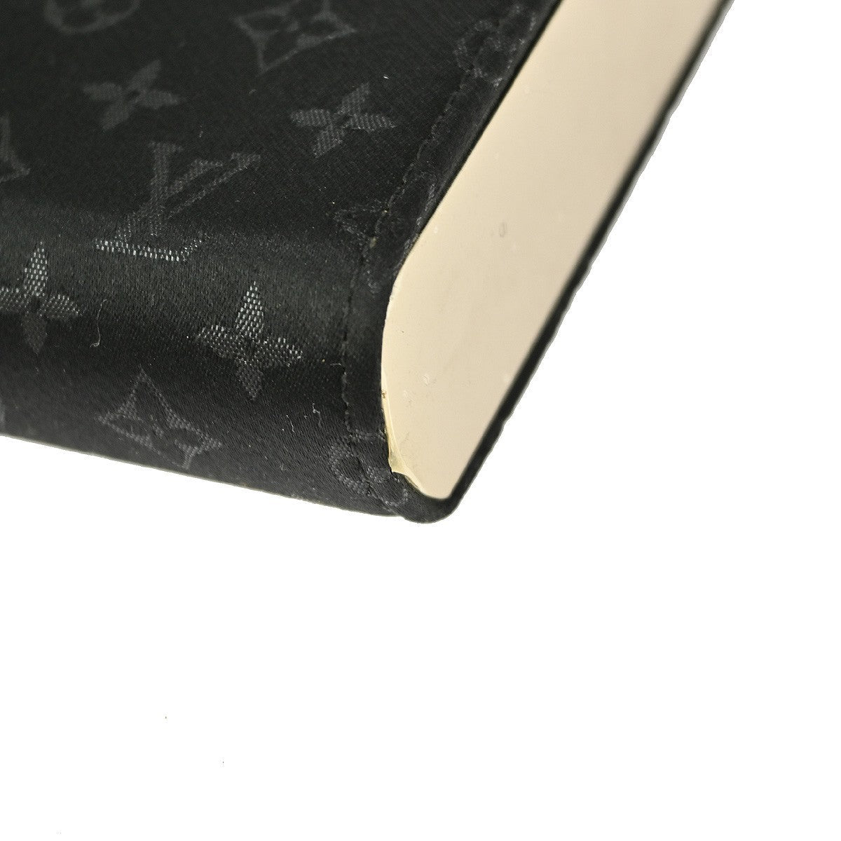Louis Vuitton Saint Ange Handbag Monogram Satin Black Satin Handbag (Pre-Owned)
