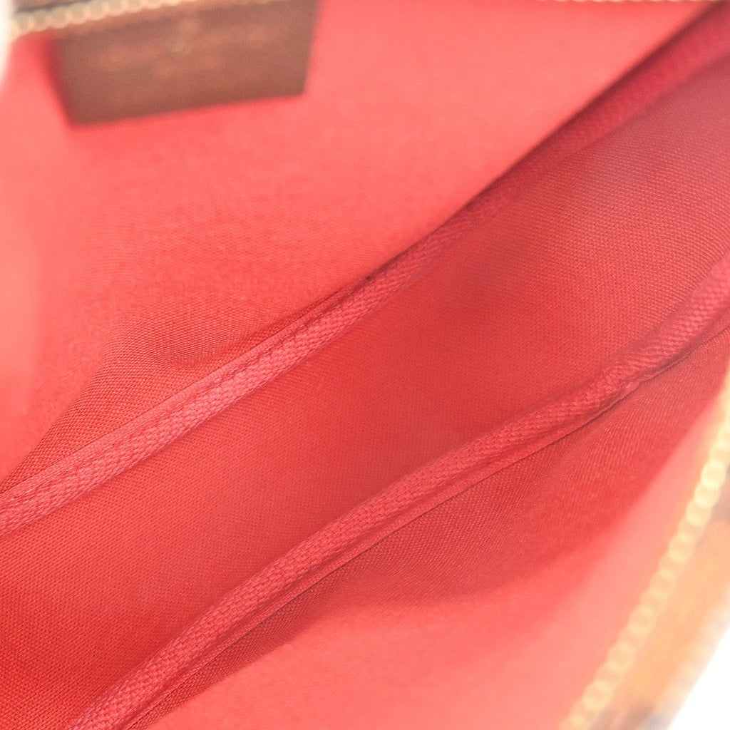 Louis Vuitton Trousse Make Up Bag Damier Canvas Brown Canvas Clutche & Pouche Bag (Pre-Owned)