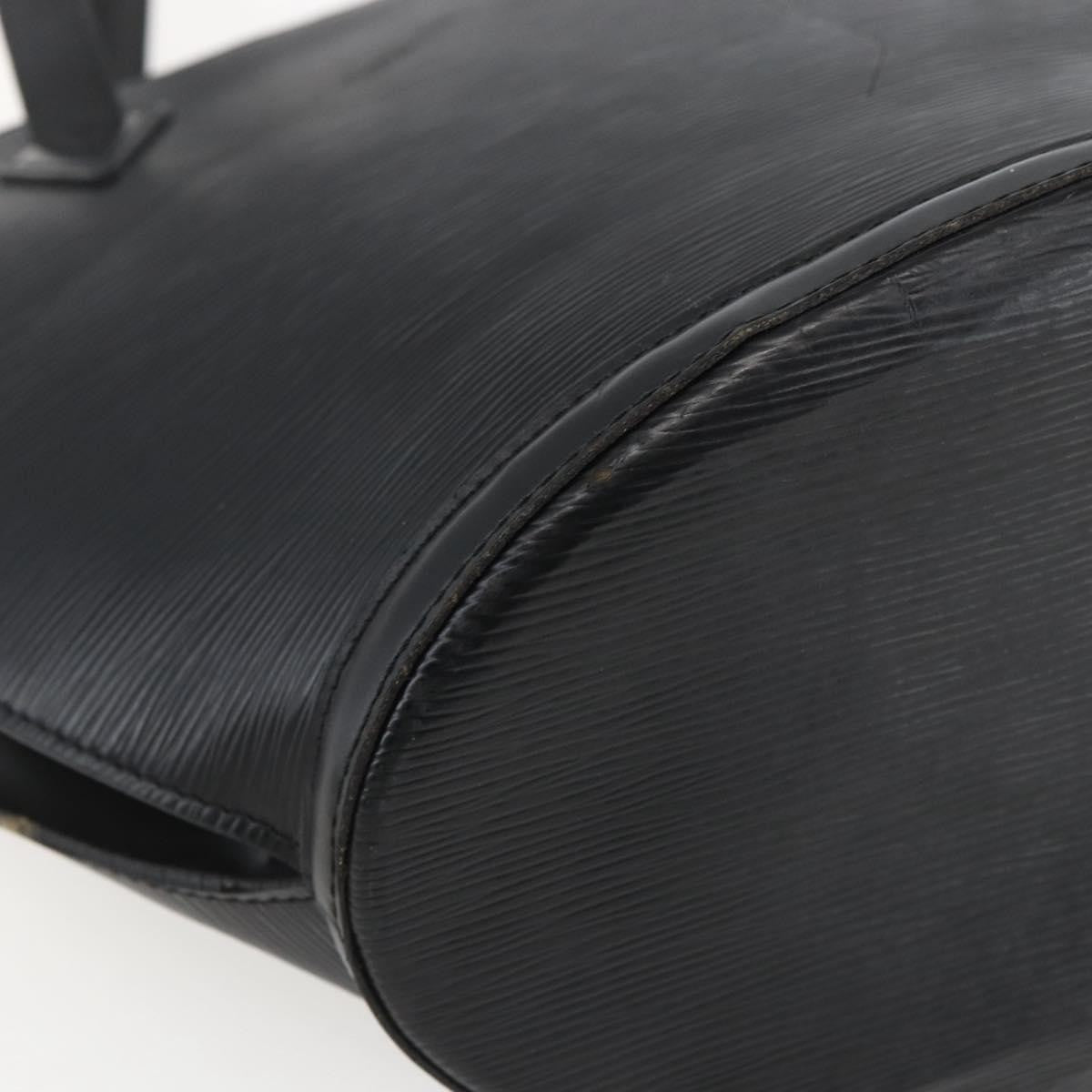 Louis Vuitton Saint Jacques Handbag Epi Leather Black Leather Handbag (Pre-Owned)