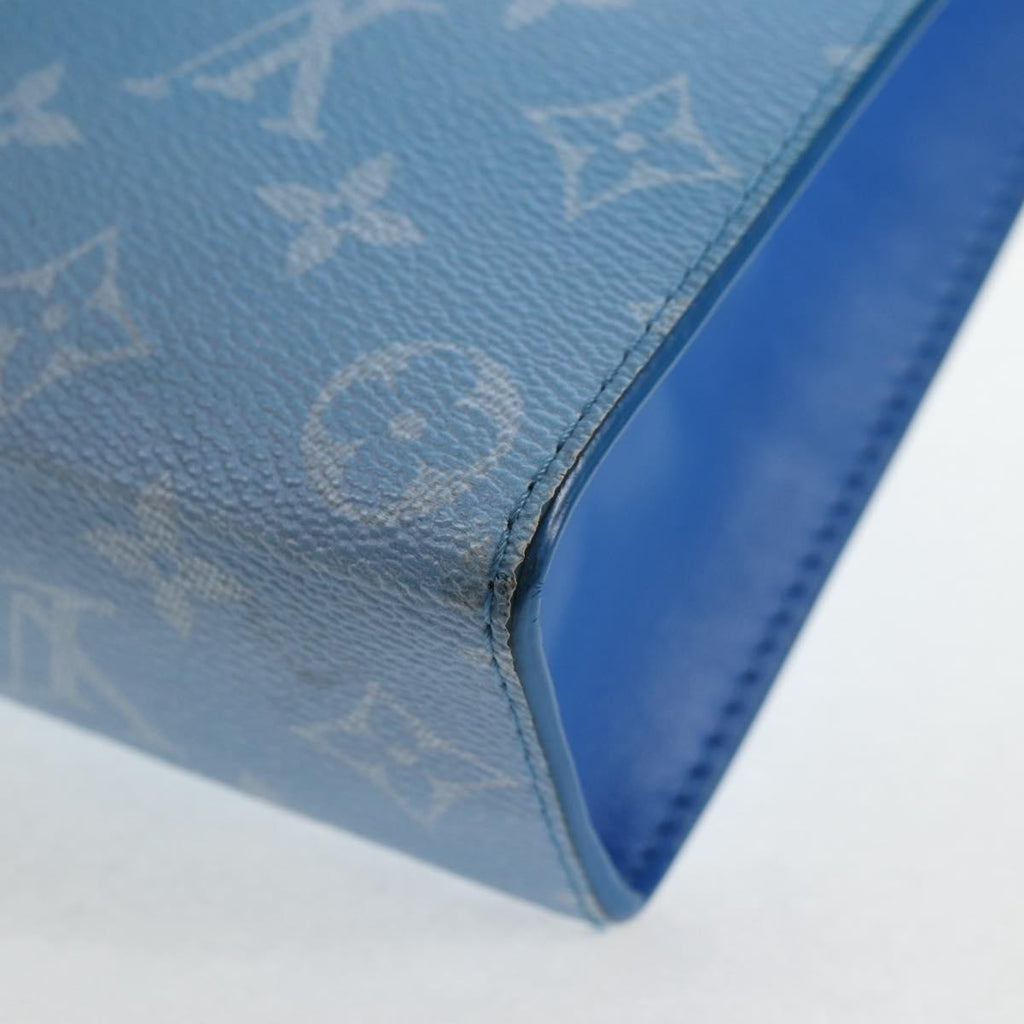 Louis Vuitton Pochette Voyage Limited Edition Monogram Clouds Blue Pvc Bag (Pre-Owned)