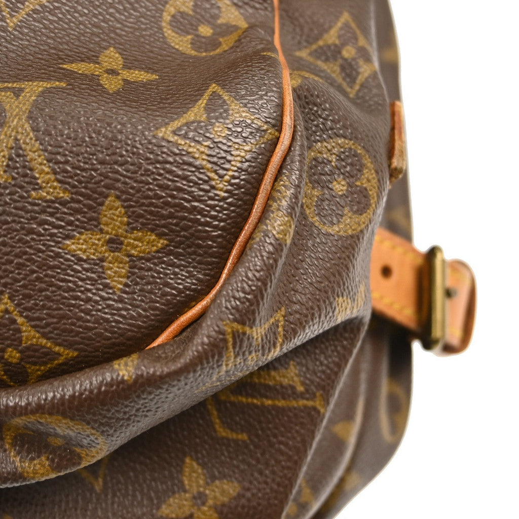 Louis Vuitton Saumur Handbag Monogram Canvas Brown Canvas Shoulder Bag Bag (Pre-Owned)
