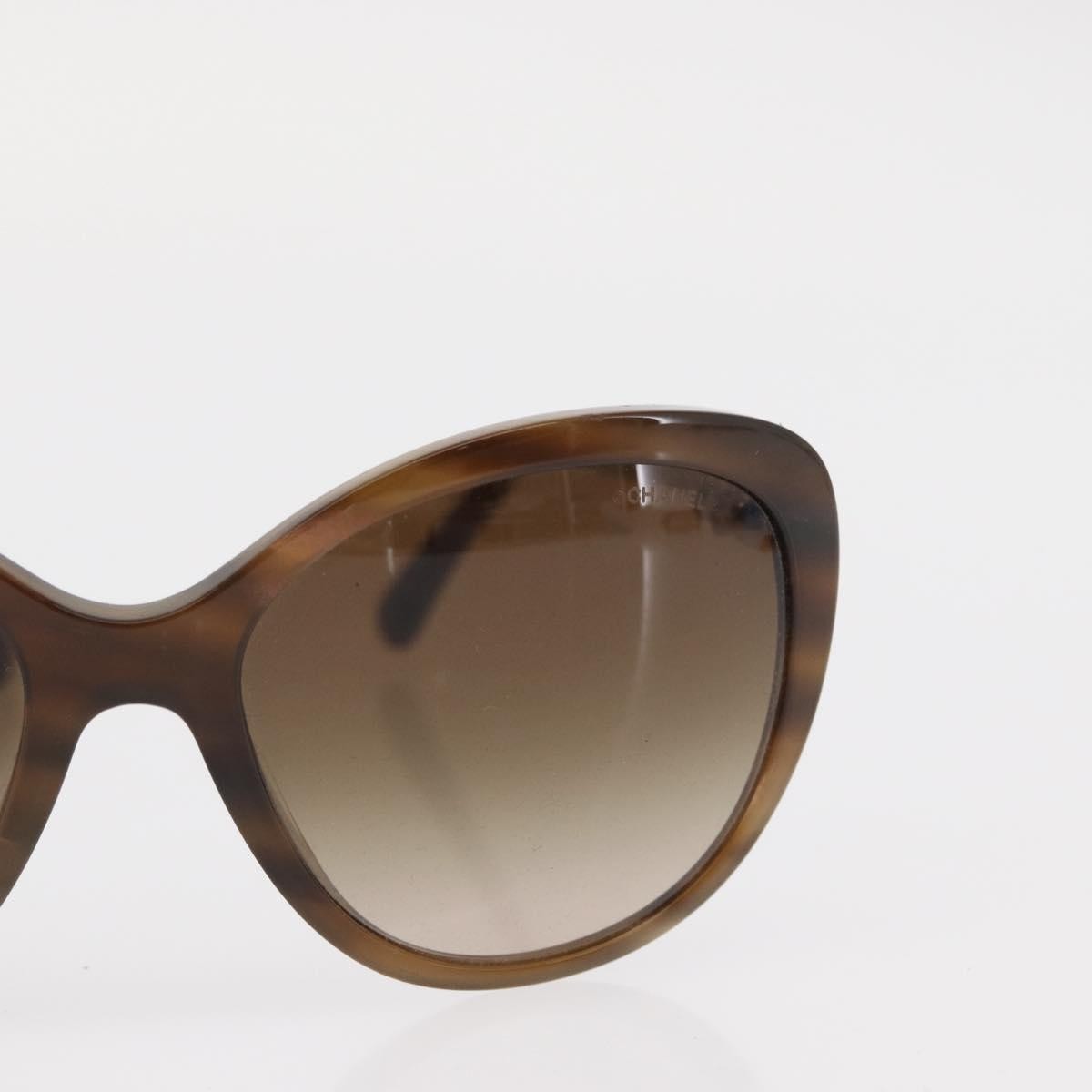 Chanel Logo Cc Sunglasses Plastic Brown Plastic Sunglasse Accessory (Pre-Owned)