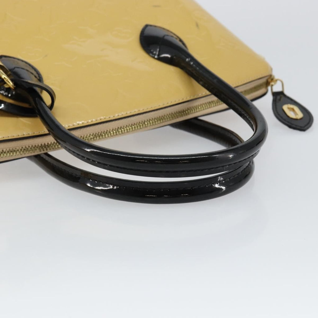 Louis Vuitton Lockit Handbag Monogram Vernis Beige Patent_Leather Tote Bag Bag (Pre-Owned)