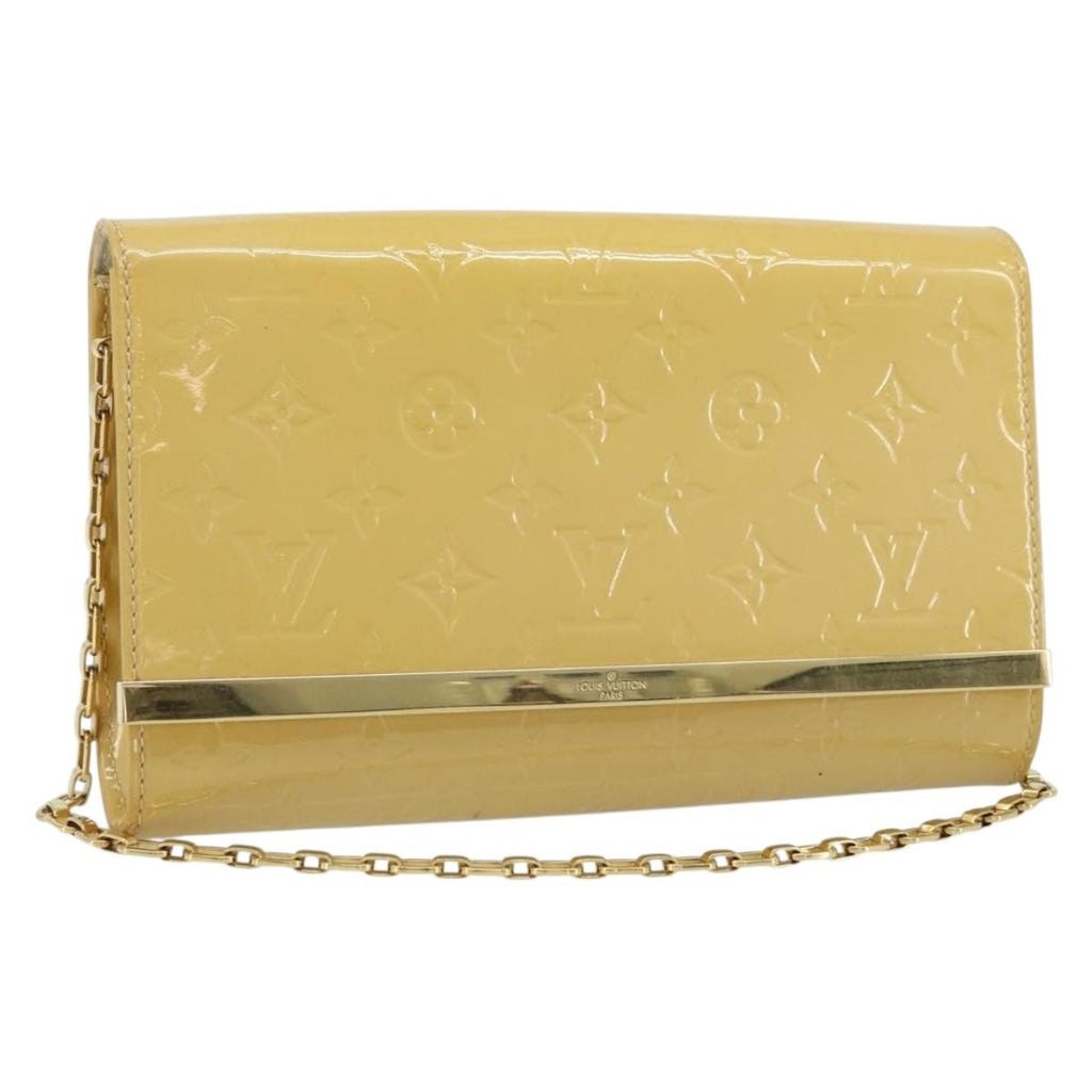 Louis Vuitton Ana Bag Monogram Vernis Yellow Patent_Leather Clutche & Pouche Bag (Pre-Owned)