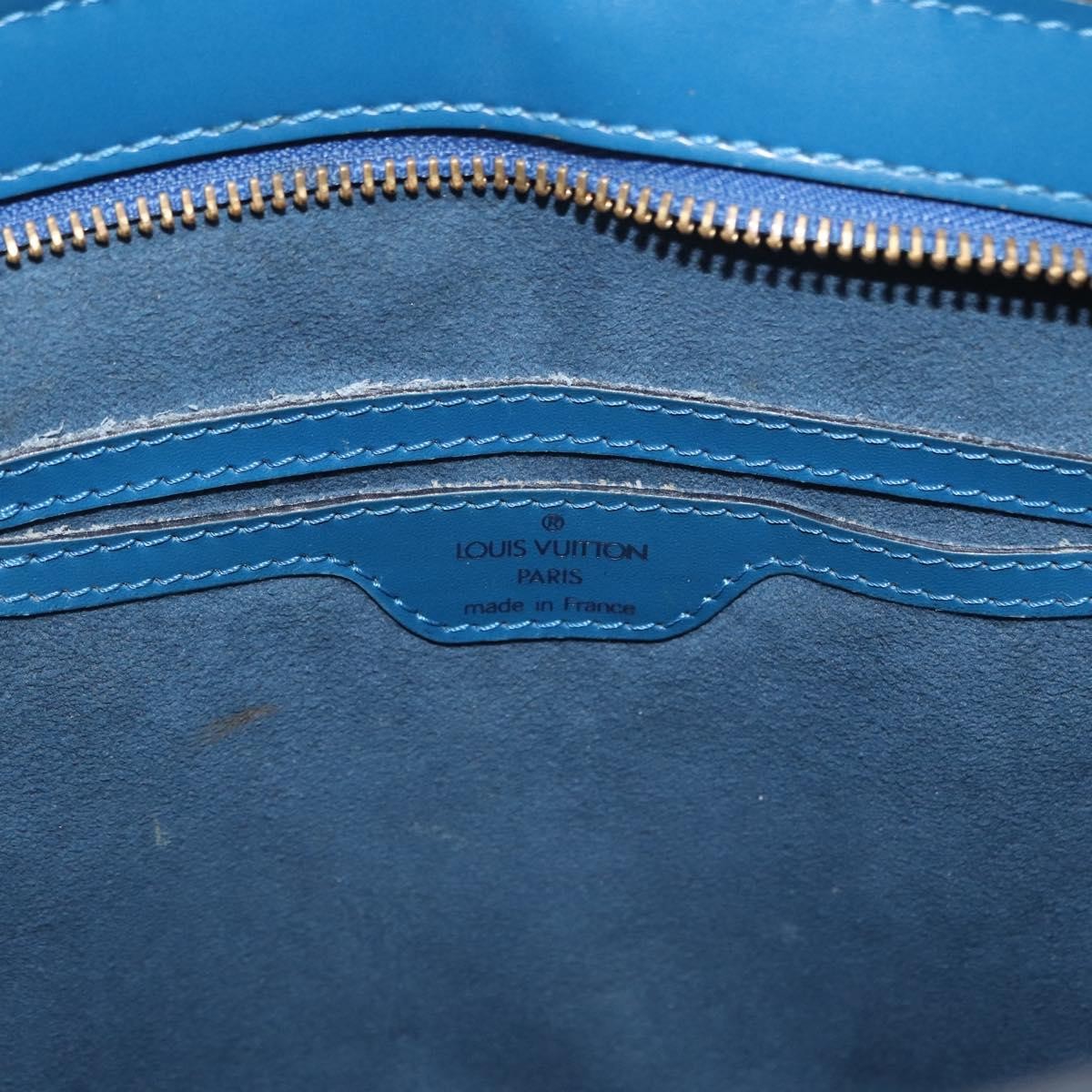 Louis Vuitton Saint Jacques Handbag Epi Leather Blue Leather Shoulder Bag Bag (Pre-Owned)