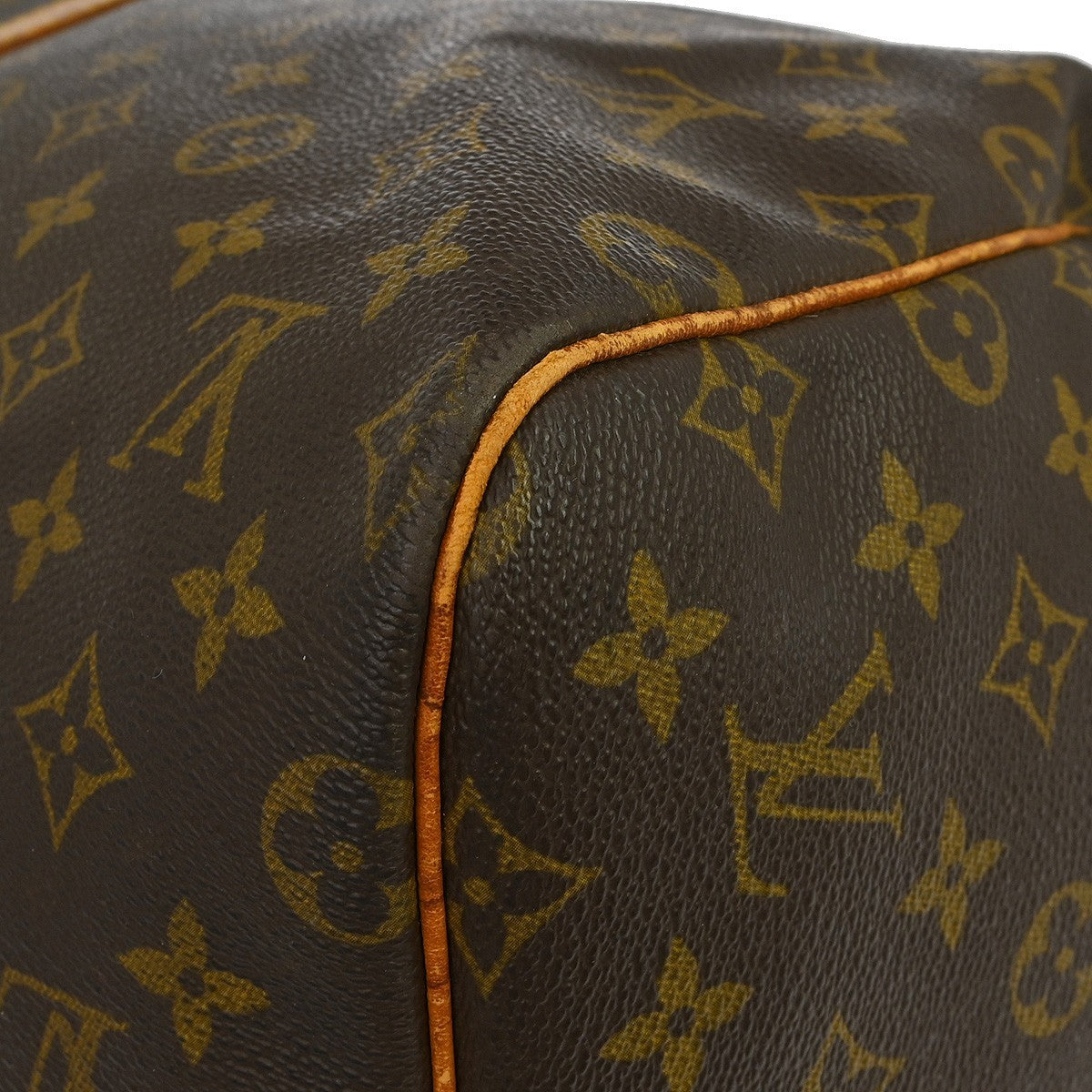 Louis Vuitton Keepall Bag Monogram Canvas Brown Canvas Travel Bag Bag (Pre-Owned)