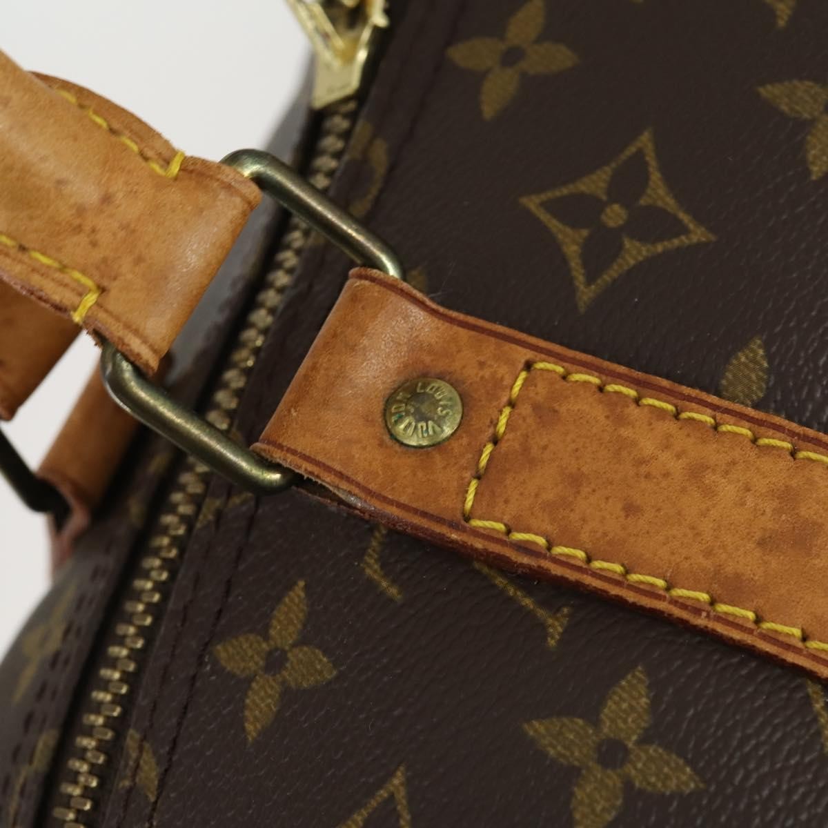 Louis Vuitton Keepall Bag Monogram Canvas Brown Canvas Travel Bag Bag (Pre-Owned)