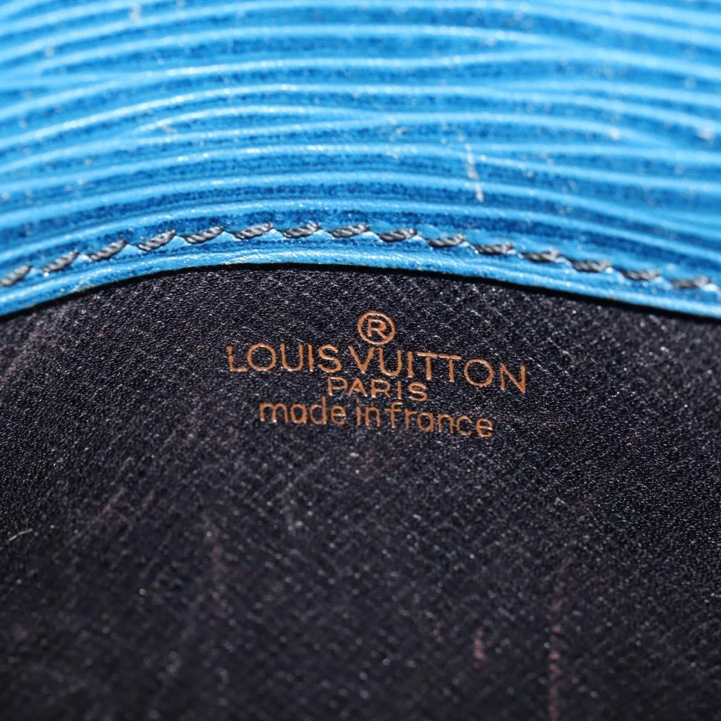 Louis Vuitton Cartouchiere Handbag Epi Leather Blue Leather Shoulder Bag Bag (Pre-Owned)