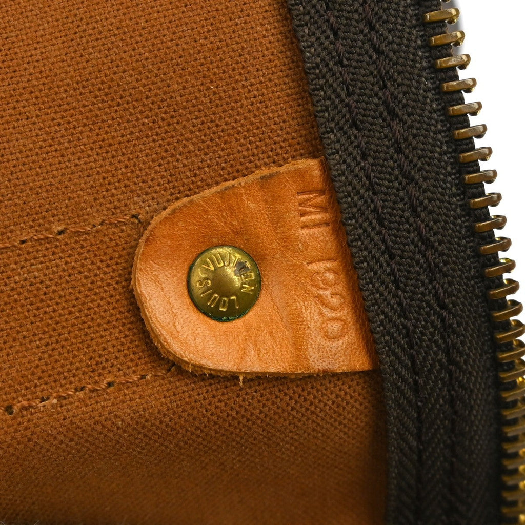 Louis Vuitton Keepall Bag Monogram Canvas Brown Canvas Travel Bag Bag (Pre-Owned)