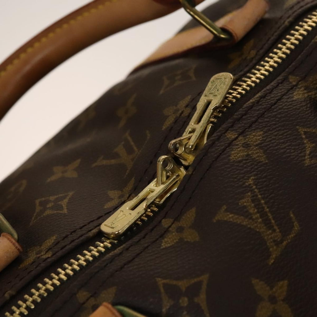 Louis Vuitton Keepall Bag Monogram Canvas Brown Canvas Bag (Pre-Owned)