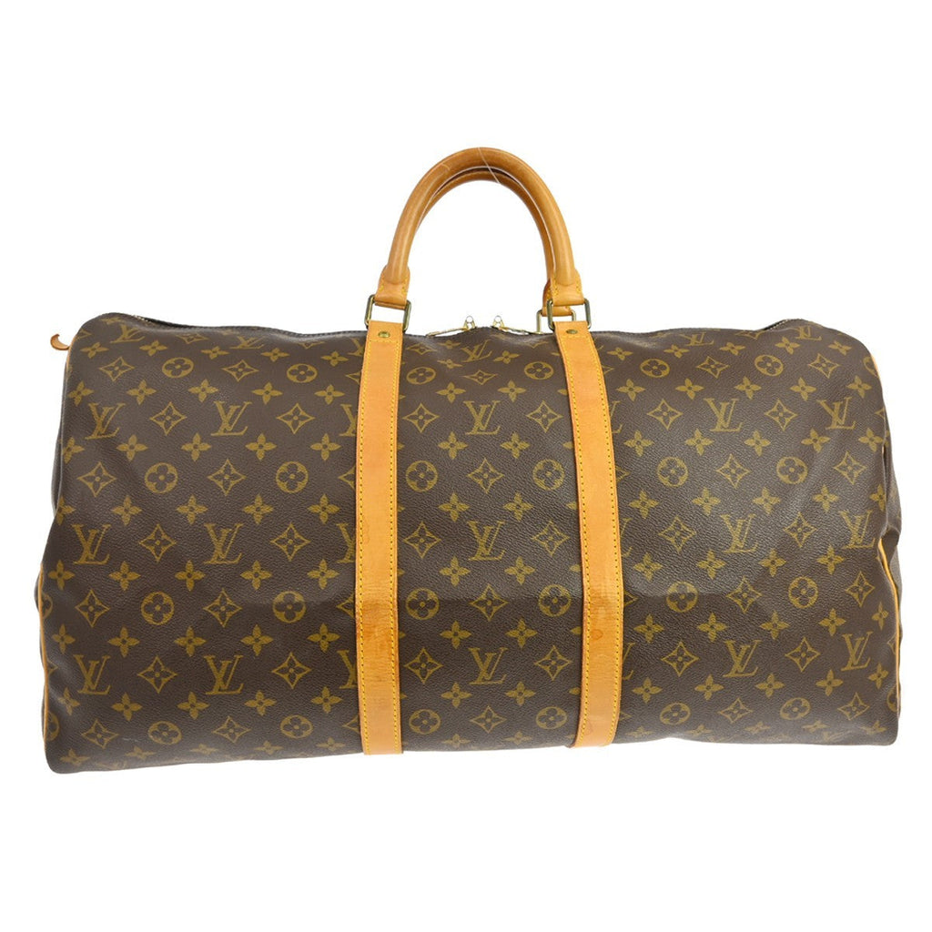 Louis Vuitton Keepall Bag Monogram Canvas Brown Canvas Travel Bag Bag (Pre-Owned)