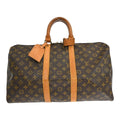 Louis Vuitton Keepall Bag Monogram Canvas Brown Canvas Travel Bag Bag (Pre-Owned)