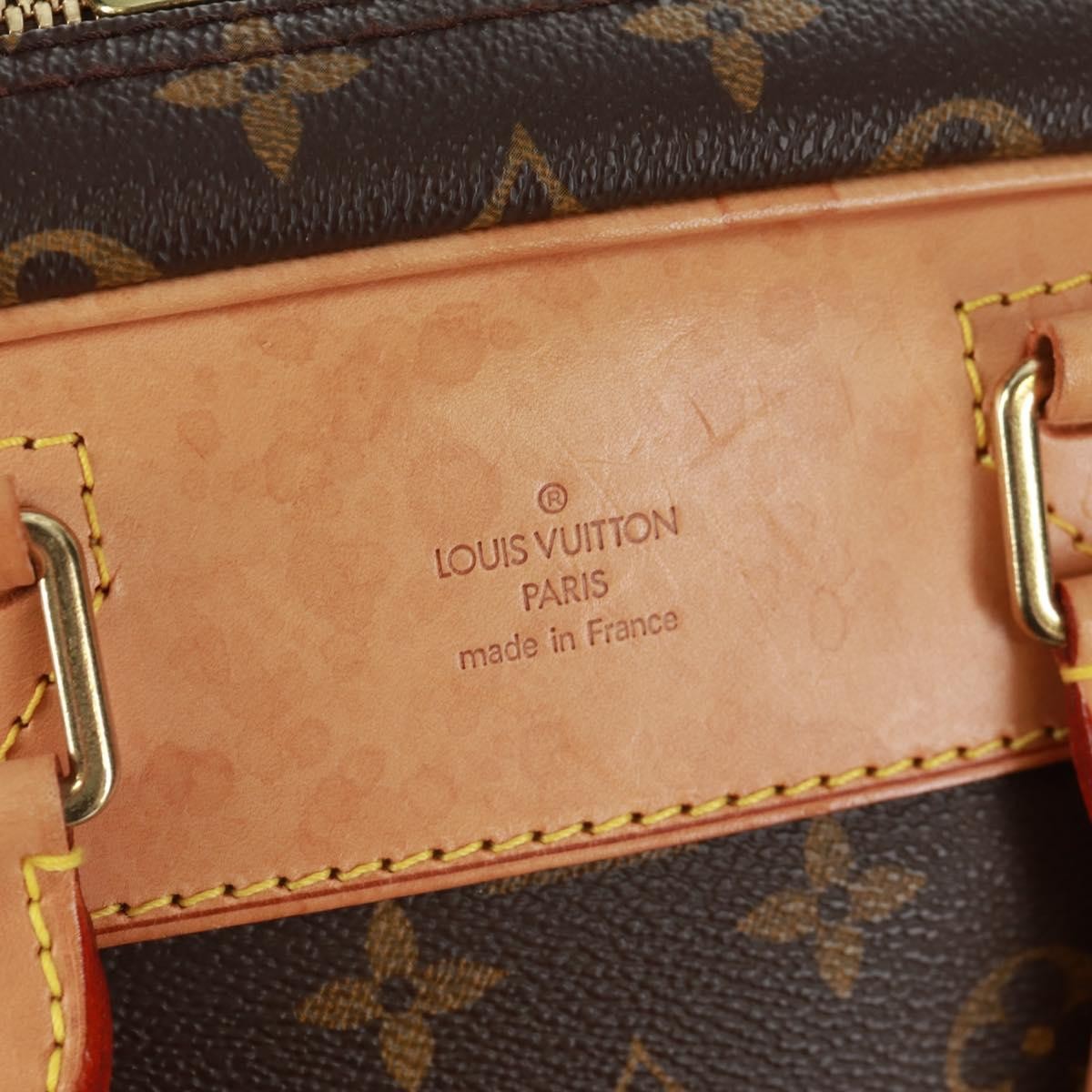 Louis Vuitton Evasion Travel Bag Monogram Canvas Brown Canvas Travel Bag Bag (Pre-Owned)