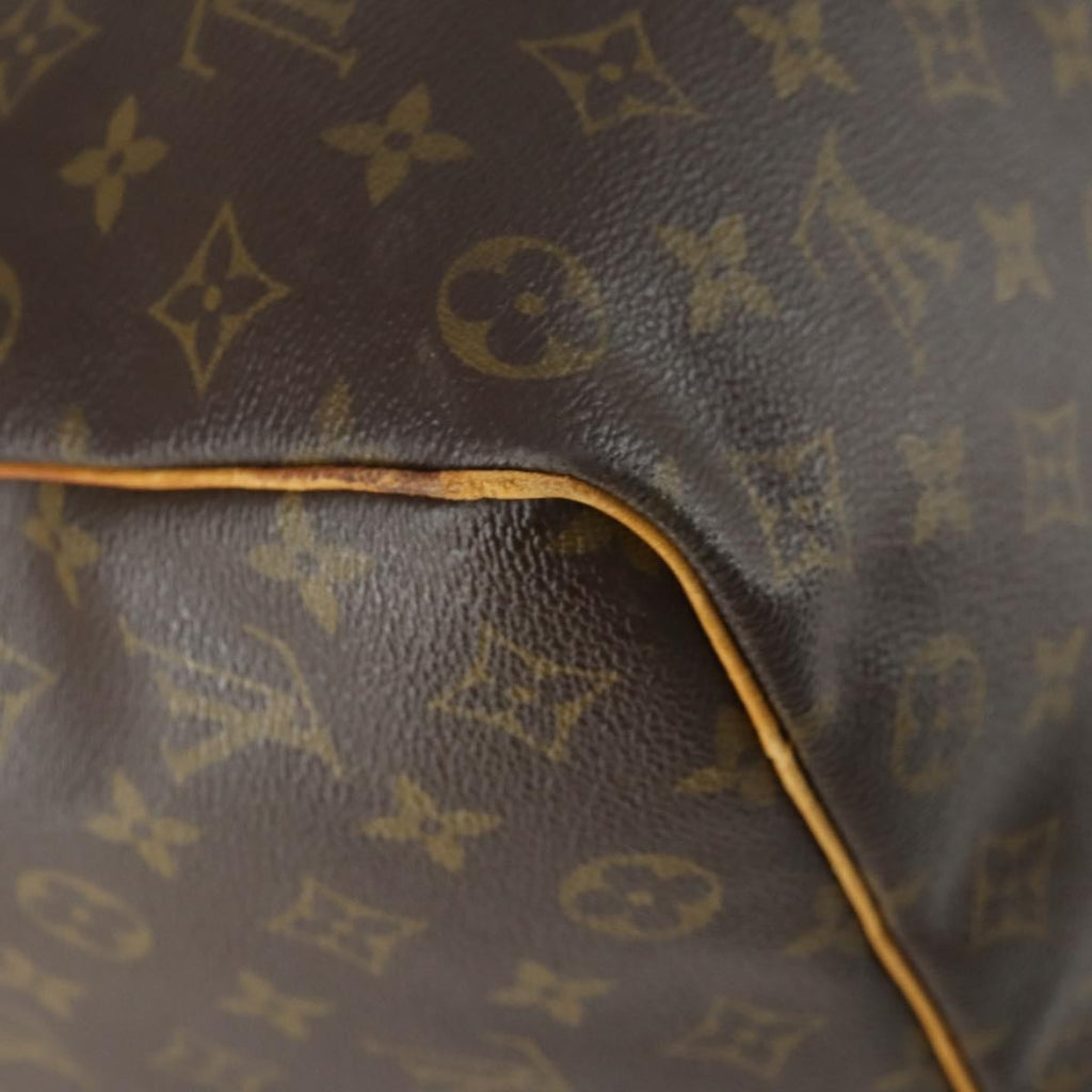 Louis Vuitton Keepall Bag Monogram Canvas Brown Canvas Travel Bag Bag (Pre-Owned)