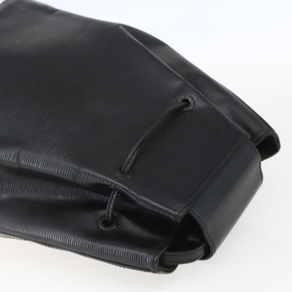 Louis Vuitton Sac A Dos Drawstring Backpack Epi Leather Black Leather Backpack Bag (Pre-Owned)