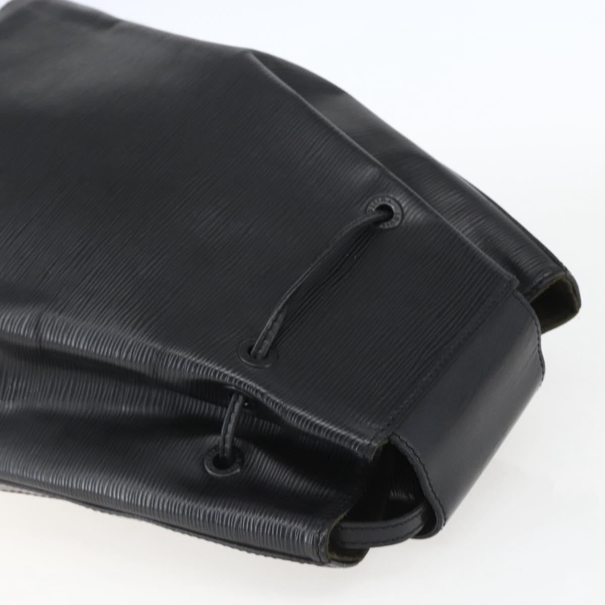 Louis Vuitton Sac A Dos Drawstring Backpack Epi Leather Black Leather Backpack Bag (Pre-Owned)