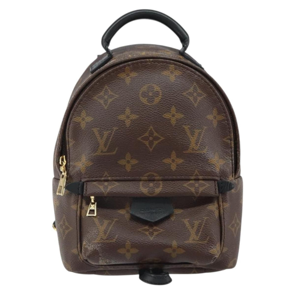 Louis Vuitton Palm Springs Backpack Monogram Canvas Brown Canvas Backpack Bag (Pre-Owned)