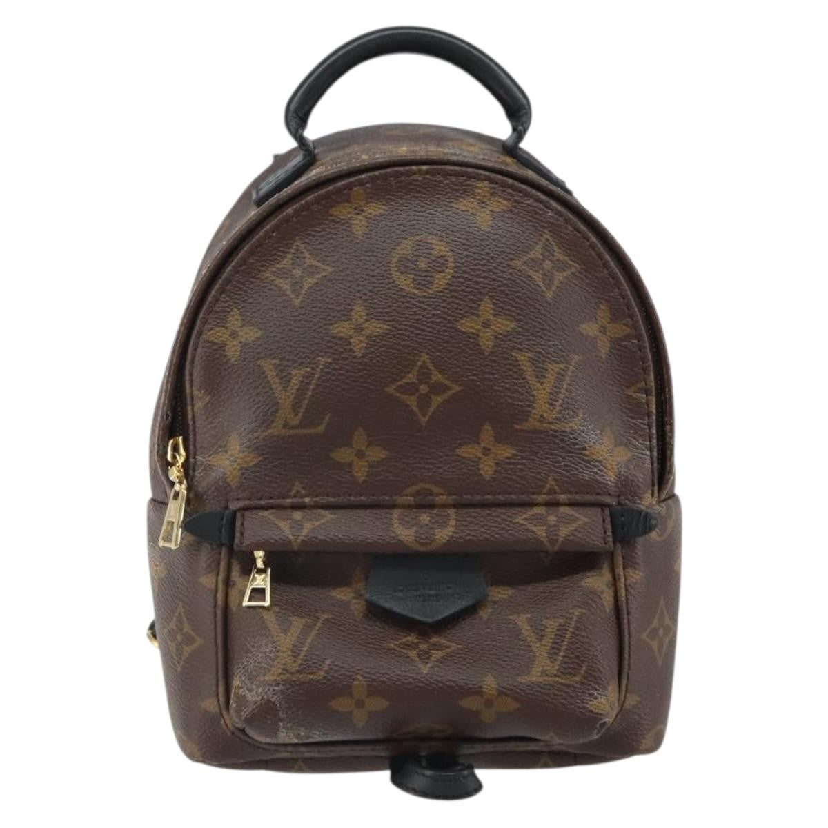 Louis Vuitton Palm Springs Backpack Monogram Canvas Brown Canvas Backpack Bag (Pre-Owned)