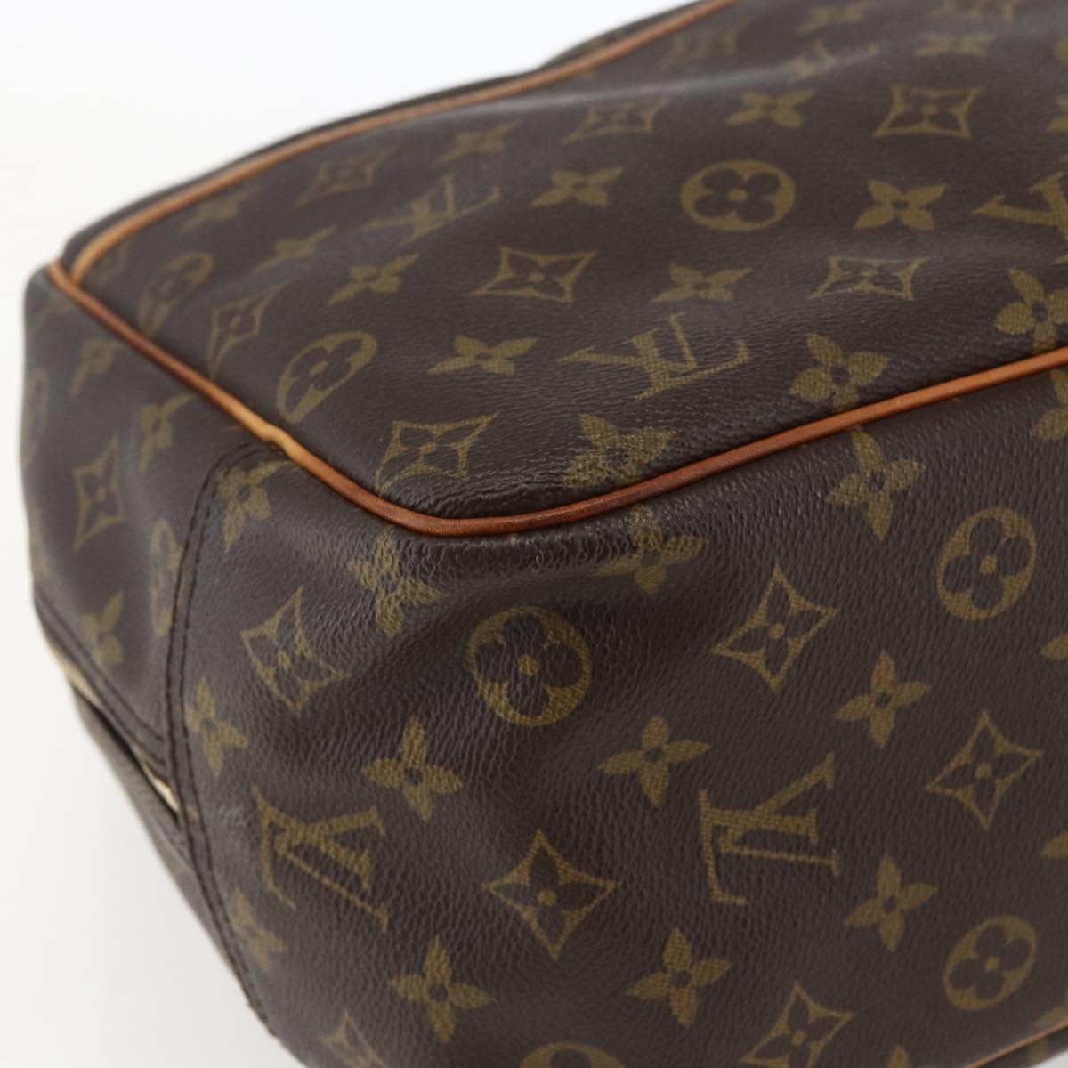 Louis Vuitton Deauville Handbag Monogram Canvas Brown Canvas Handbag (Pre-Owned)