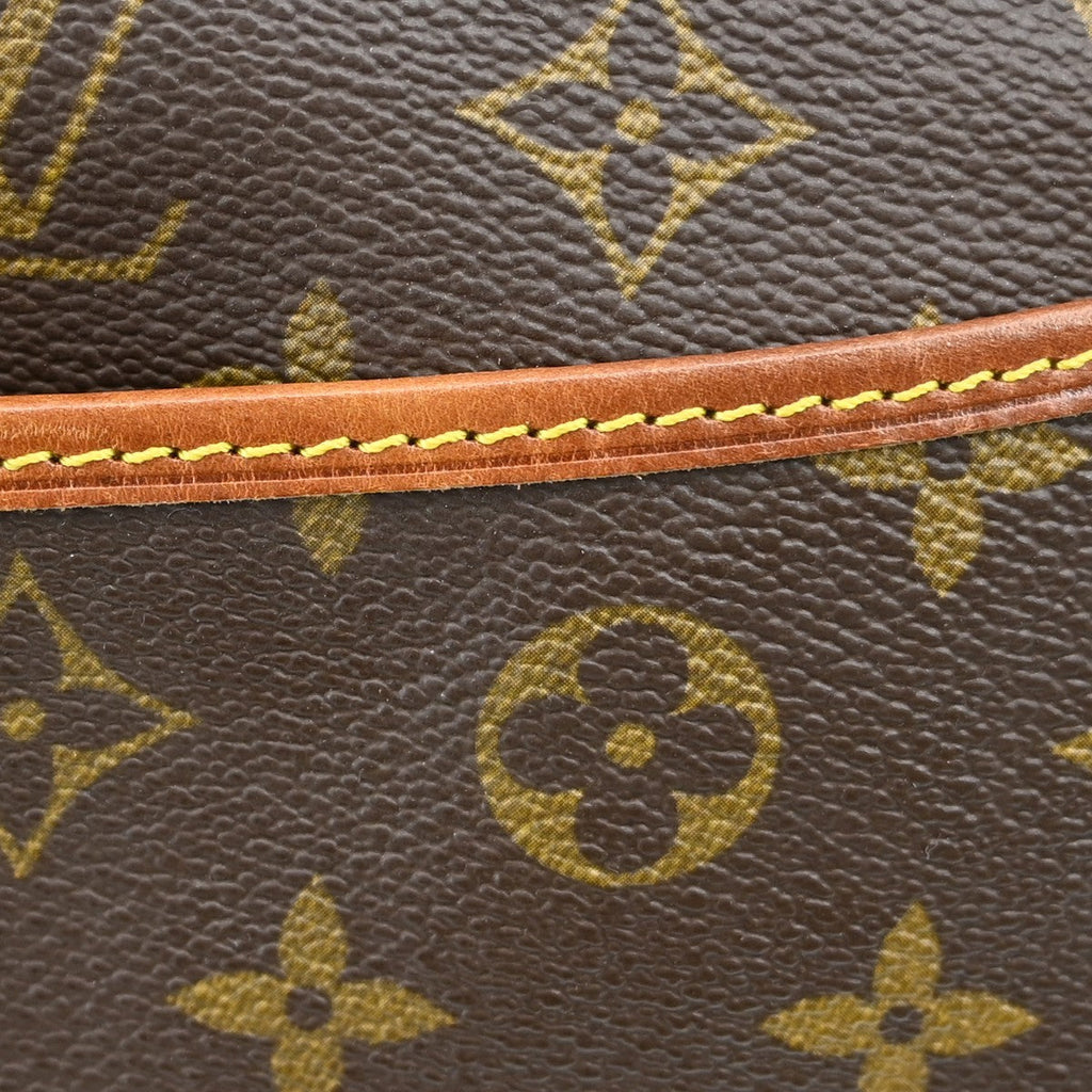Louis Vuitton Deauville Handbag Monogram Canvas Brown Canvas Handbag (Pre-Owned)