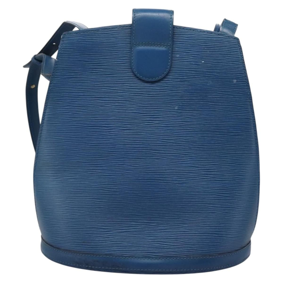 Louis Vuitton Cluny Shoulder Bag Epi Leather Blue Leather Shoulder Bag Bag (Pre-Owned)