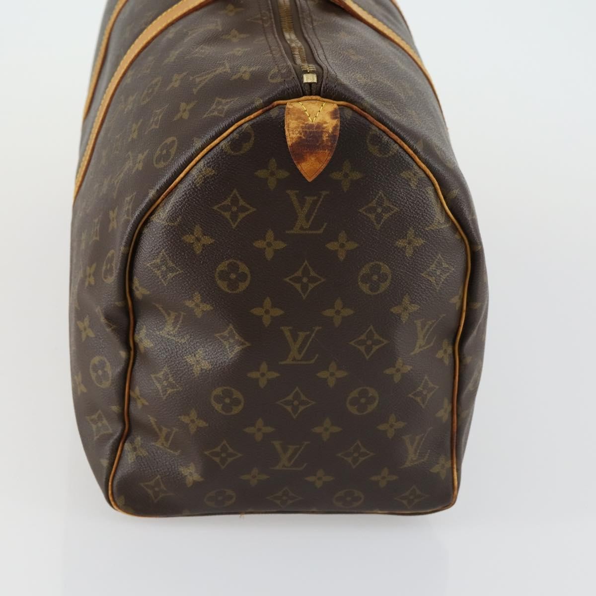 Louis Vuitton Keepall Bag Monogram Canvas Brown Canvas Travel Bag Bag (Pre-Owned)