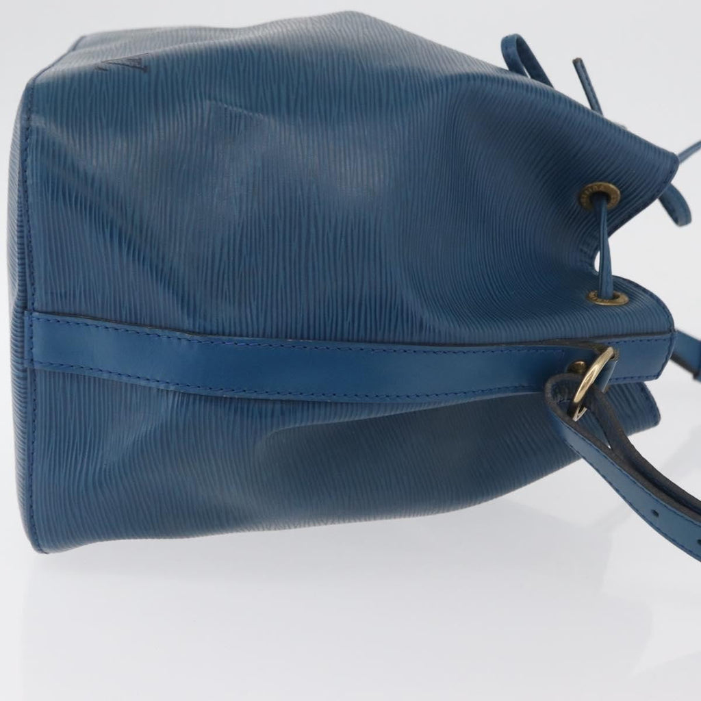 Louis Vuitton Petit Noe Handbag Epi Leather Blue Leather Shoulder Bag Bag (Pre-Owned)
