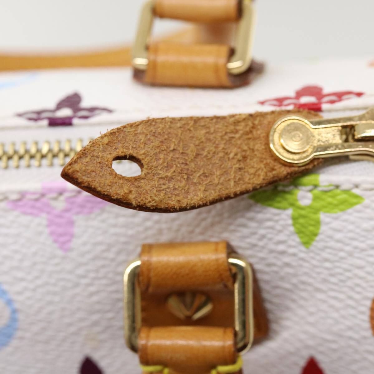 Louis Vuitton Speedy Mini Hl Handbag Monogram Multicolor White Canvas Bag (Pre-Owned)