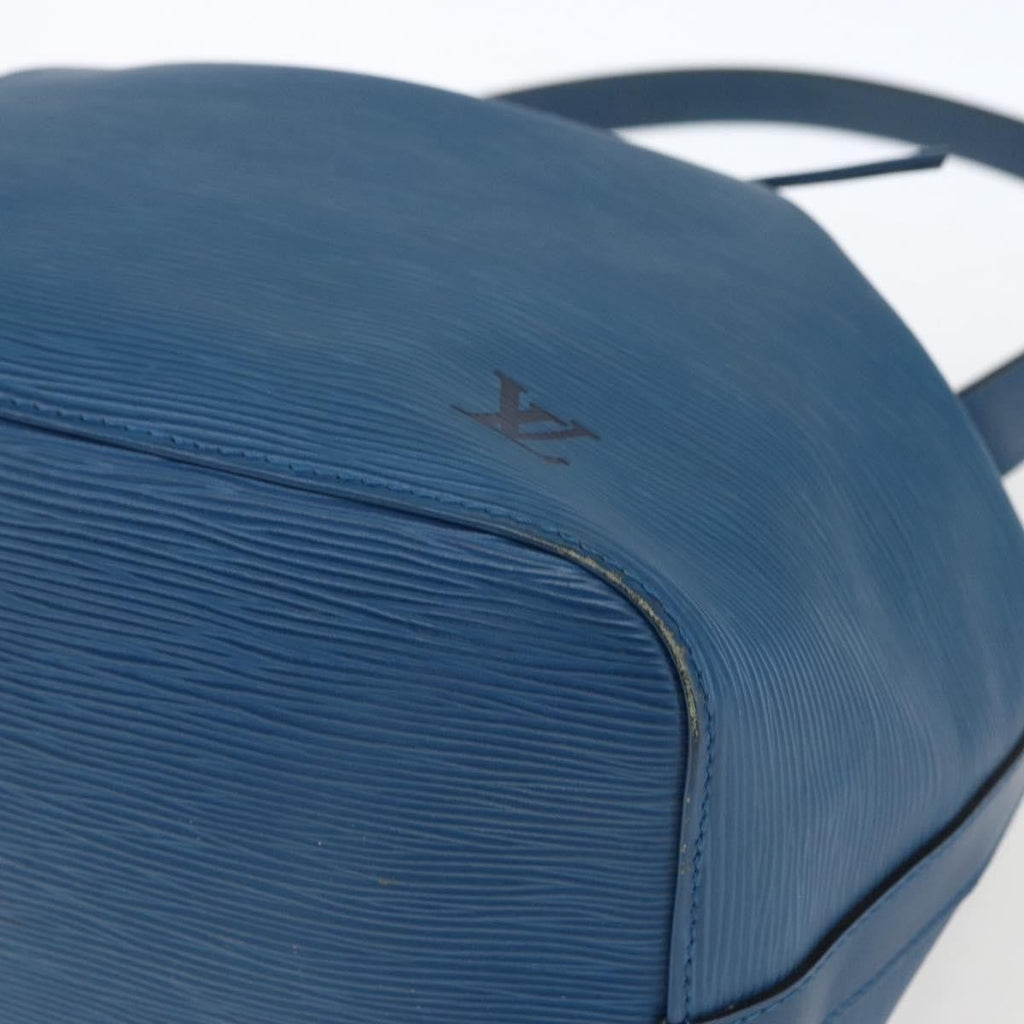 Louis Vuitton Petit Noe Handbag Epi Leather Blue Leather Shoulder Bag Bag (Pre-Owned)