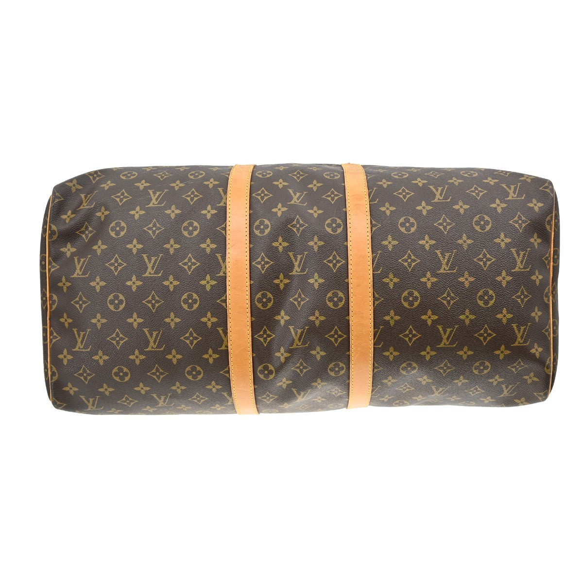 Louis Vuitton Keepall Bag Monogram Canvas Brown Canvas Travel Bag Bag (Pre-Owned)
