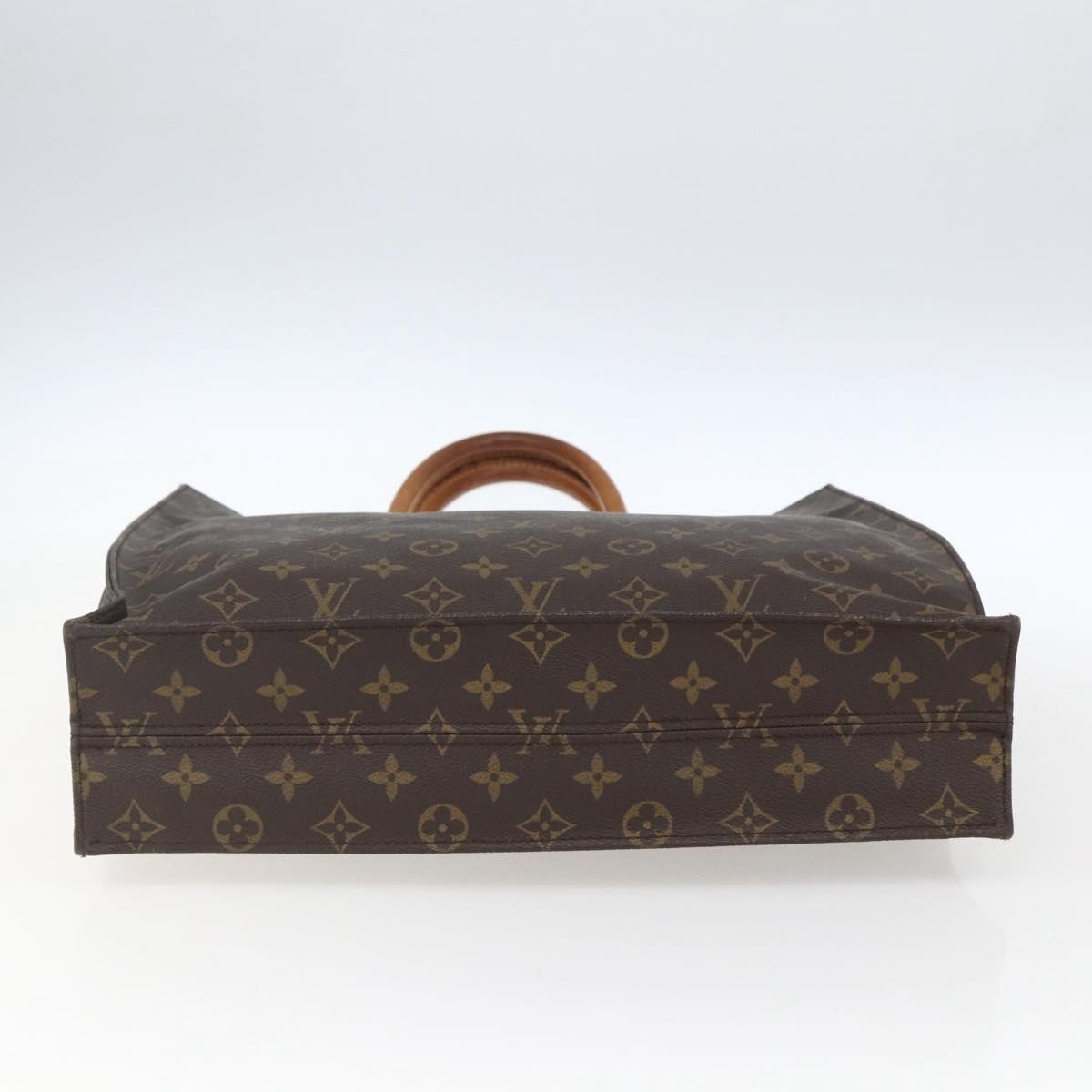Louis Vuitton Sac Plat Bag Monogram Canvas Brown Canvas Tote Bag Bag (Pre-Owned)