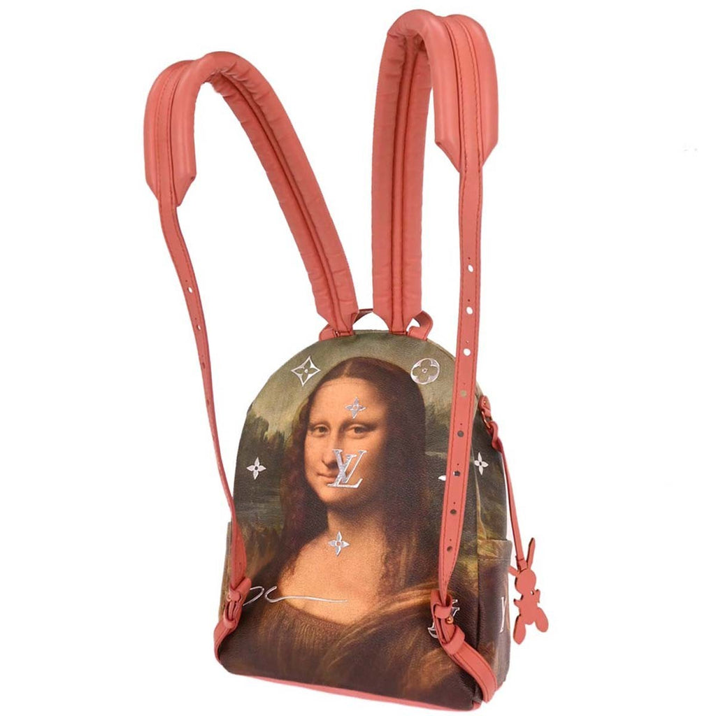 Louis Vuitton Palm Springs Backpack Limited Edition Jeff Koons Da Vinci Print Canvas Multicolour Canvas Backpack Bag (Pre-Owned)