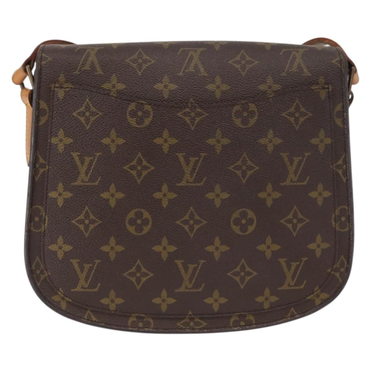 Louis Vuitton Saint Cloud Handbag Monogram Canvas Brown Canvas Shoulder Bag Bag (Pre-Owned)