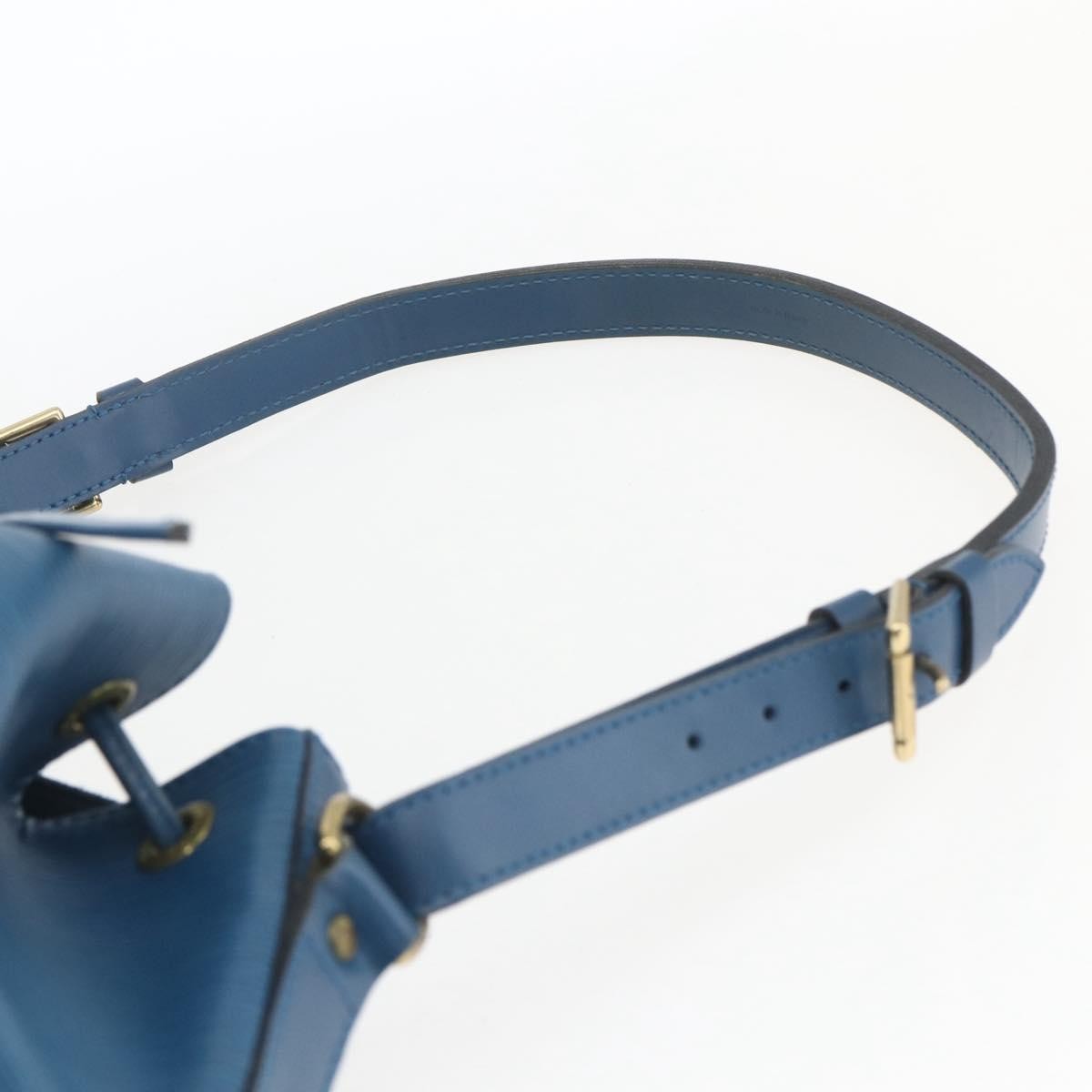 Louis Vuitton Petit Noe Handbag Epi Leather Blue Leather Shoulder Bag Bag (Pre-Owned)