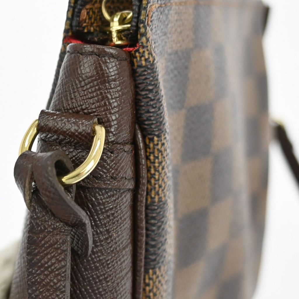 Louis Vuitton Trousse Make Up Bag Damier Canvas Brown Canvas Clutche & Pouche Bag (Pre-Owned)