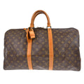 Louis Vuitton Keepall Bag Monogram Canvas Brown Canvas Travel Bag Bag (Pre-Owned)