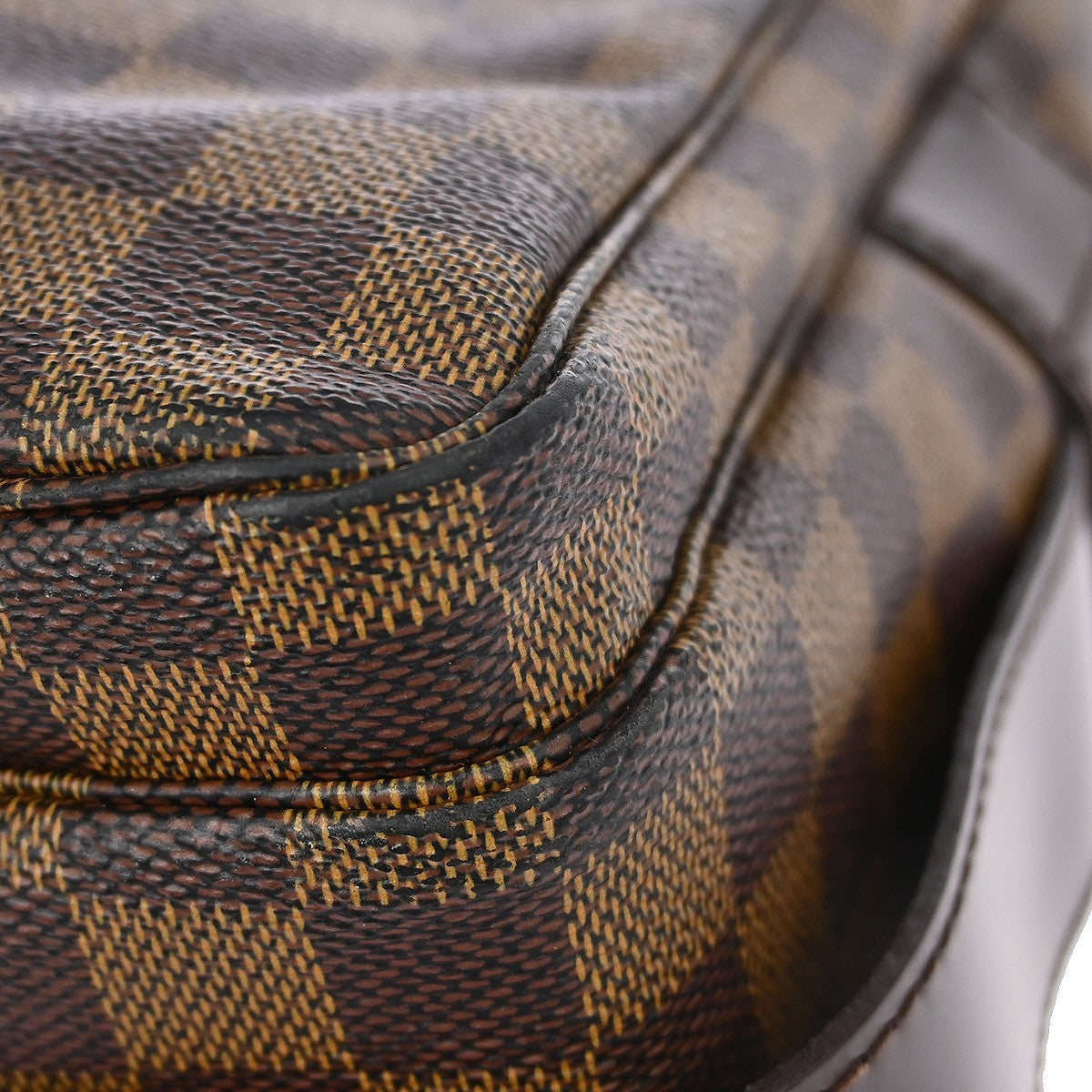 Louis Vuitton Naviglio Handbag Damier Brown Canvas Shoulder Bag Bag (Pre-Owned)