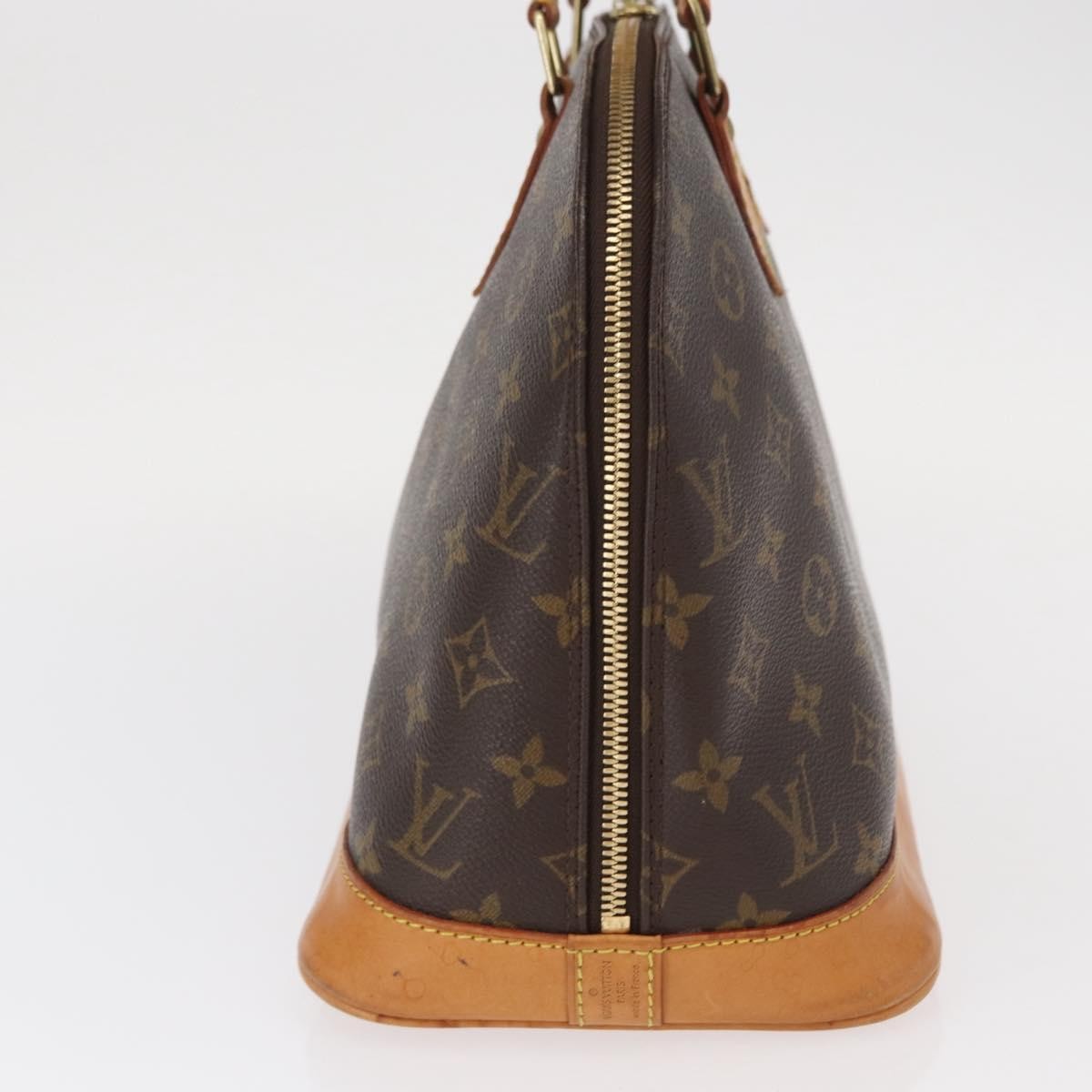Louis Vuitton Alma Handbag Monogram Canvas Brown Canvas Handbag (Pre-Owned)