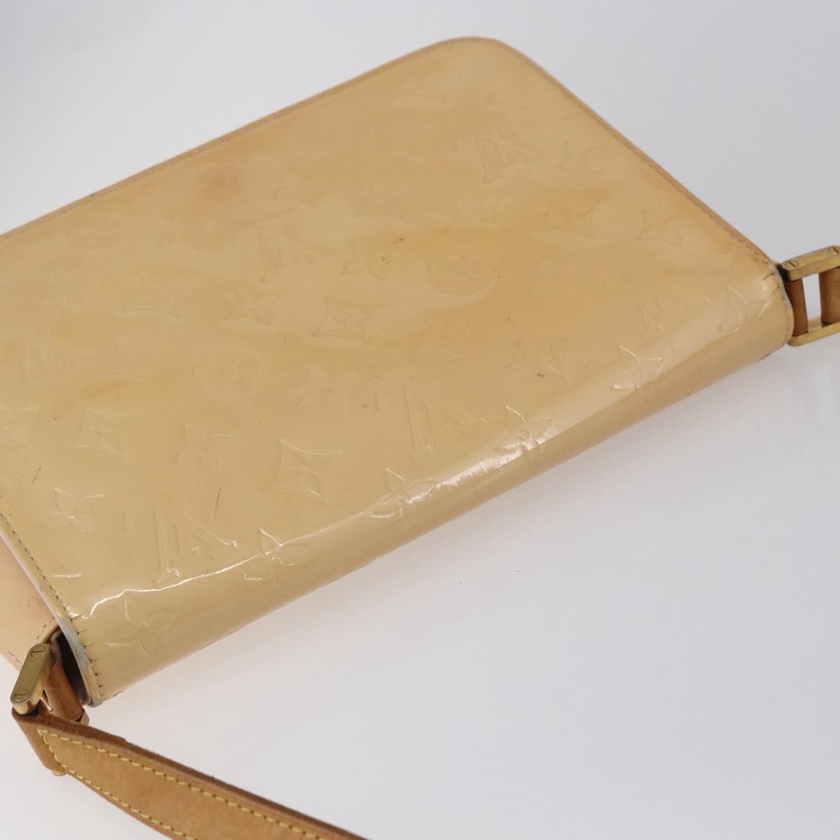 Louis Vuitton Thompson Street Handbag Monogram Vernis Beige Patent_Leather Shoulder Bag Bag (Pre-Owned)