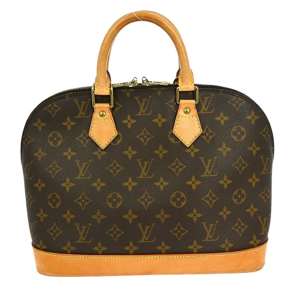 Louis Vuitton Alma Handbag Monogram Canvas Brown Canvas Handbag (Pre-Owned)