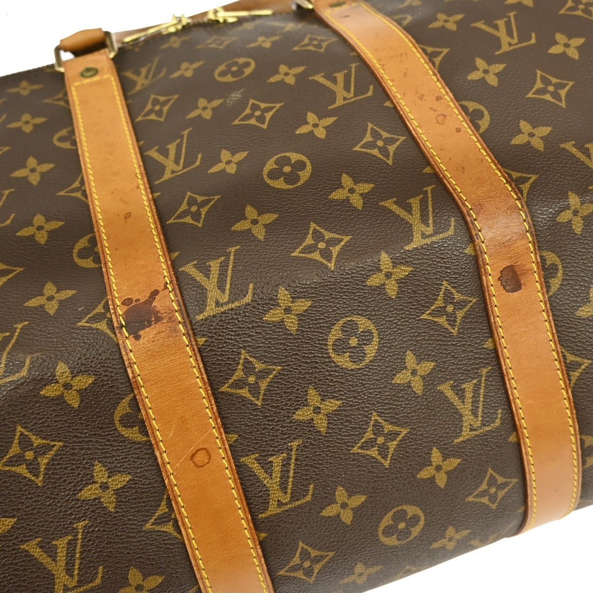 Louis Vuitton Keepall Bag Monogram Canvas Brown Canvas Travel Bag Bag (Pre-Owned)