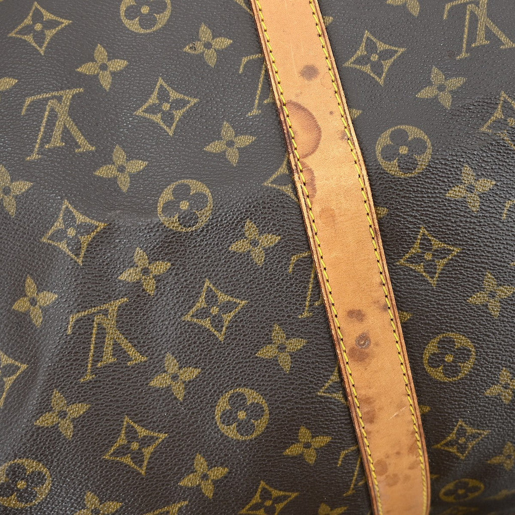 Louis Vuitton Keepall Bandouliere Bag Monogram Canvas Brown Canvas Travel Bag Bag (Pre-Owned)