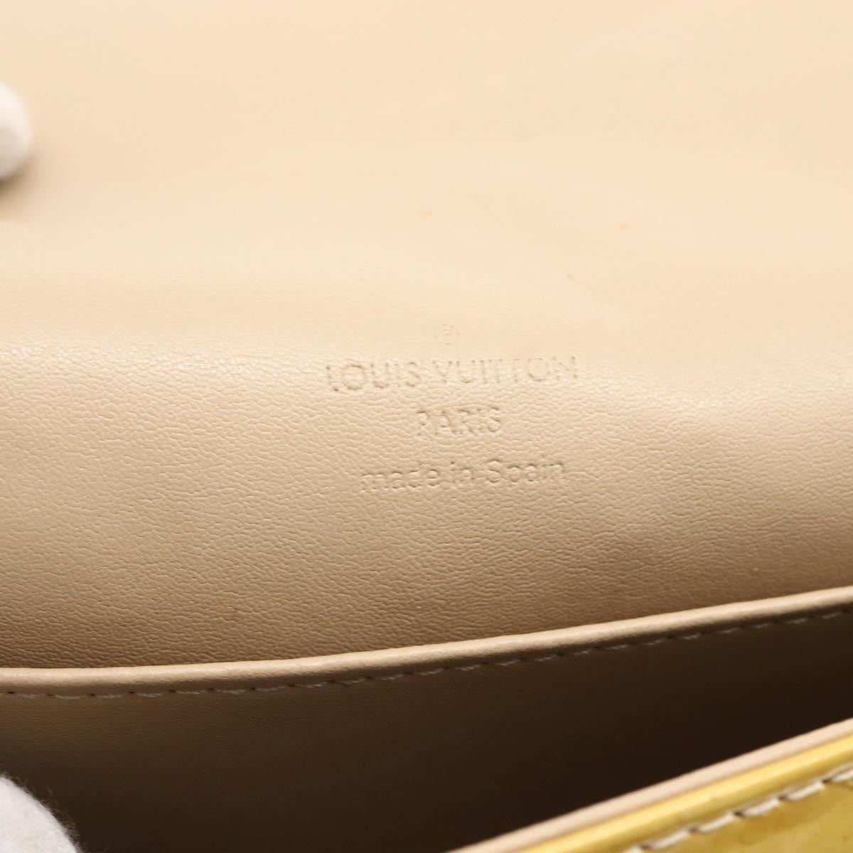 Louis Vuitton Thompson Street Handbag Monogram Vernis Beige Patent_Leather Shoulder Bag Bag (Pre-Owned)