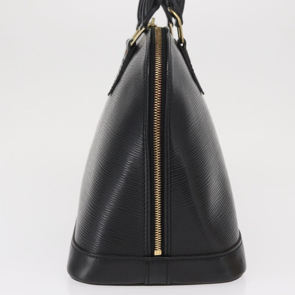 Louis Vuitton Alma Handbag Epi Leather Black Leather Handbag (Pre-Owned)