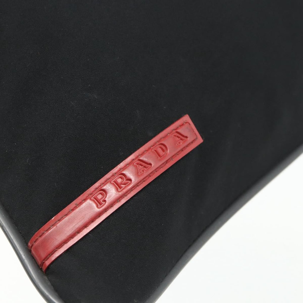 Prada Sport Tote Bag Nylon Black Nylon Tote Bag Bag (Pre-Owned)