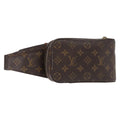 Louis Vuitton Geronimos Waist Bag Monogram Canvas Brown Canvas Shoulder Bag Bag (Pre-Owned)