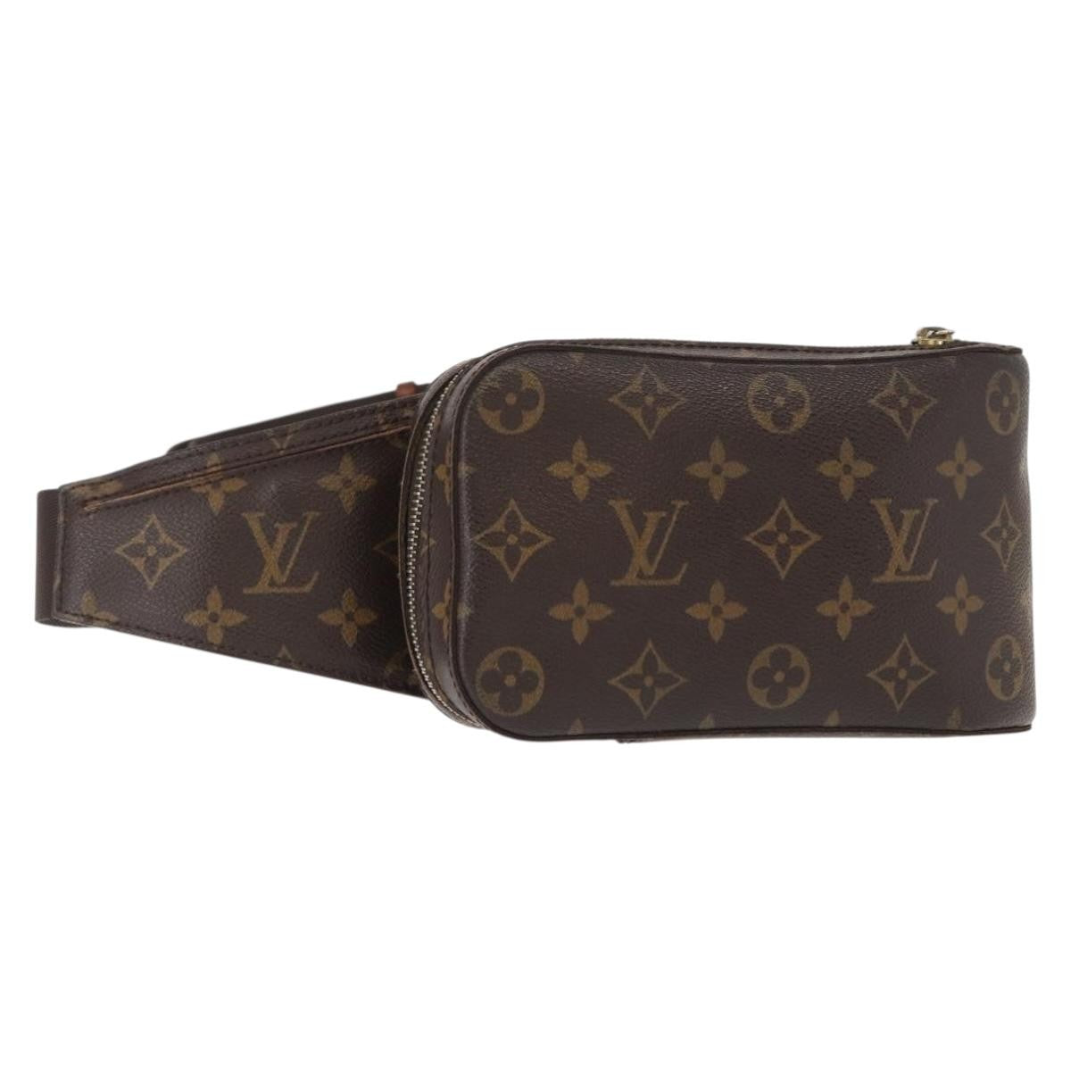 Louis Vuitton Geronimos Waist Bag Monogram Canvas Brown Canvas Shoulder Bag Bag (Pre-Owned)